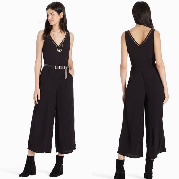 LUCKY BRAND Jumpsuit Ladder Lace Size 6 Pantsuit - Picture 1 of 8